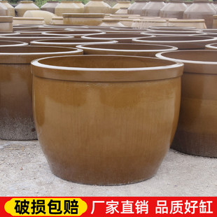 老式水缸老款陶瓷大号储水罐家用庭院荷花缸厨房腌菜酱缸米缸鱼缸