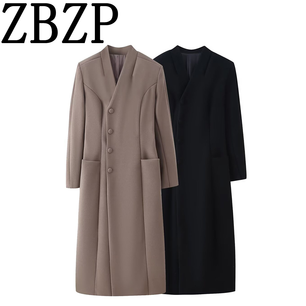 ZA 春季新品 ZR女装 欧美风外贸 时尚立领侧纽扣收腰垫肩呢大衣,女装/女士精品,短外套,淘宝优惠券,粉丝福利购,淘宝优惠卷