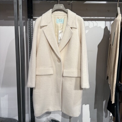 【彩】家专柜正品24款女款中长款双面呢大衣S24413405