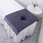 美容院专用床头洞巾推拿床单按摩美容床趴巾专用全身夏季 性感LOGO