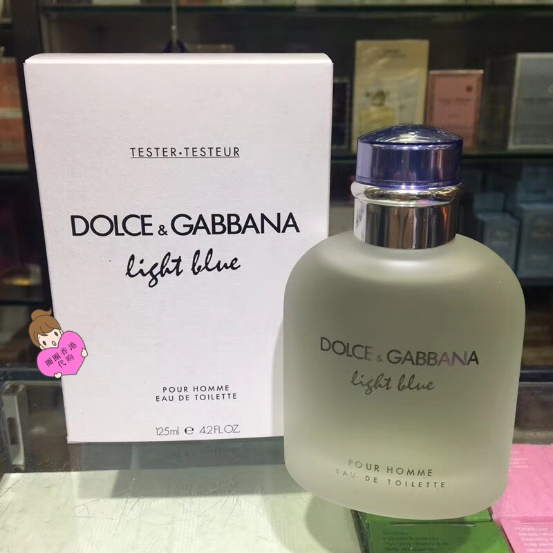 香港采購正品簡裝Dolce&Gabbana杜嘉班納淺藍逸藍男士淡香水125ML
