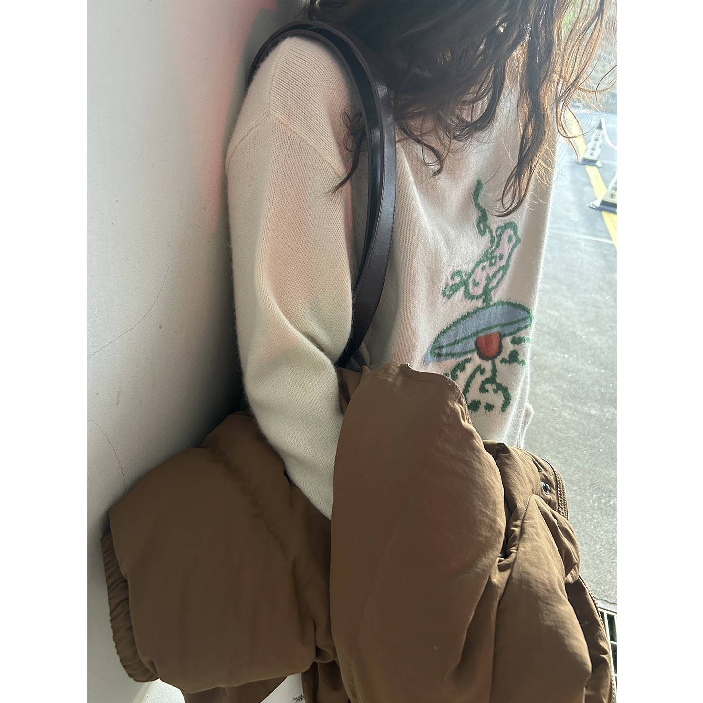 现货 正品韩代东大门秋冬 超好看减龄基础套头圆领套头针织毛衣