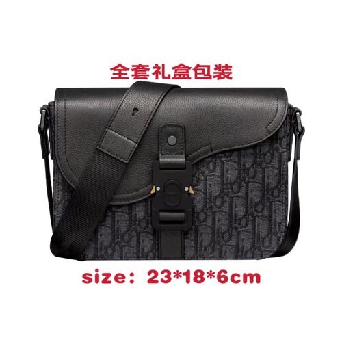 春夏新款男士包马鞍包牛皮邮差帆布翻盖包欧美时尚商务单肩斜挎包