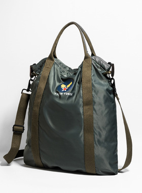 OKONKWO美式复古飞行员头盔包手提斜挎包摩托机车头盔挎包单肩包