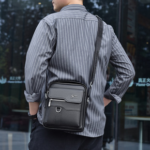 男包真皮单肩包斜挎包头层牛皮背包时尚 127 潮流手感好跨境ha