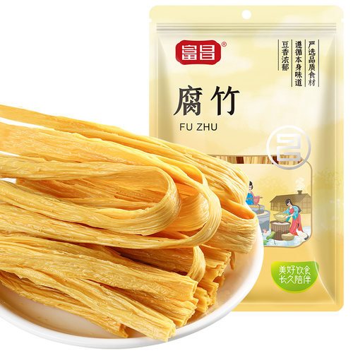 富昌250g非油炸黄豆腐竹