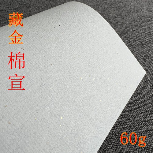 宣纸藏金飘金亮片书写A4A5A3熟宣