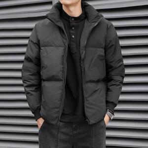 轻薄绒短款羽绒服男2024新款冬季宽松百搭休闲外套