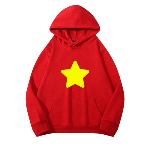 Steven Universe宇宙小子史提芬学生男女秋冬连帽卫衣五角星帽衫