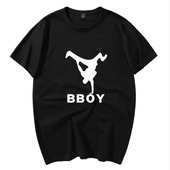 BBOY体恤 嘻哈街舞短袖 T恤男宽松打底衫 hiphop街头广场舞曳步舞棉