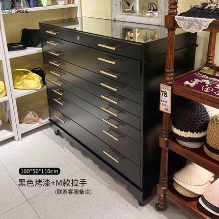 手表眼镜柜台饰品美甲收纳柜发饰柜首饰斗柜多层抽屉珠宝柜台烤漆