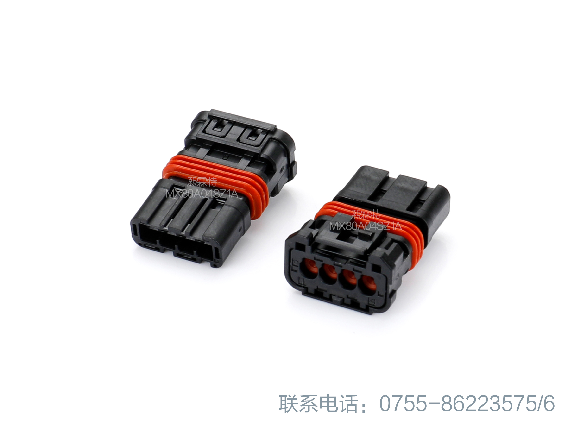 JAE连接器 MX80A04SZ1A新能源汽车小型防水中继用连接器 原装23+