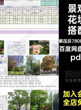 植物花镜组团搭配美学PDF设计方案文本植被分析景观植物配置应用