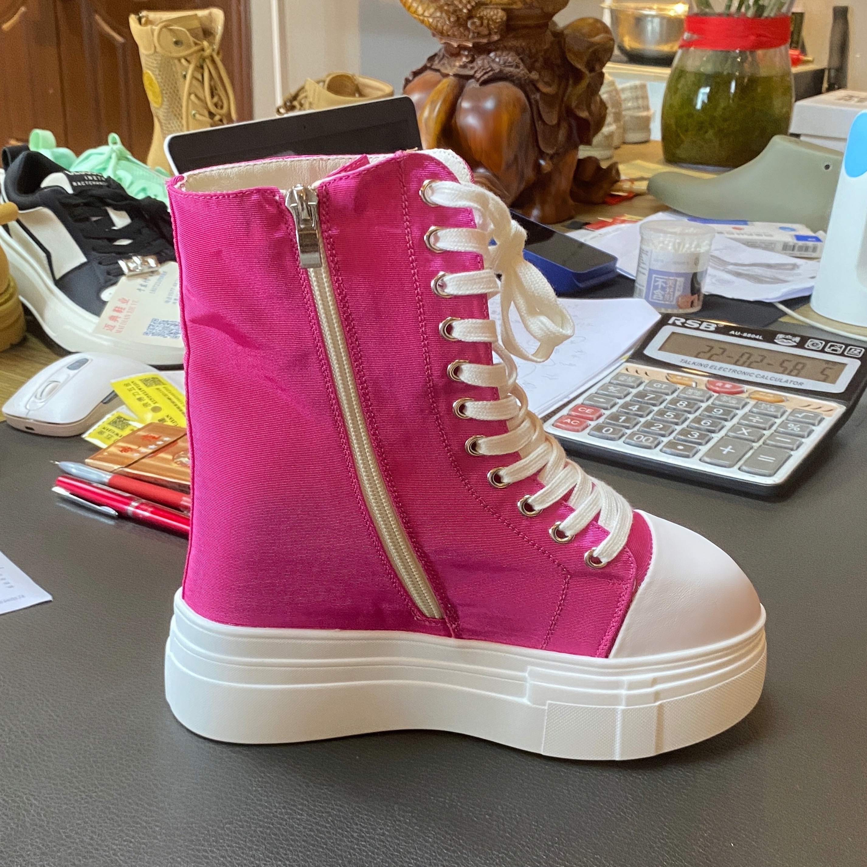 夏季新款宝藏女鞋2023年原创增高14CM高端隐形薄款女士通用鞋子