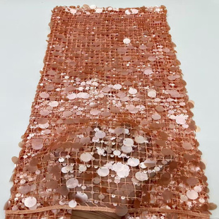 网纱珠片绣泡珠绣蕾丝花边辅料婚纱礼服亮片面料beads 新款 lace