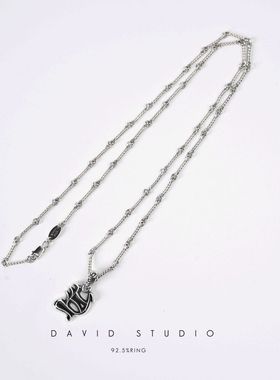 davidstudio925纯银情侣吊坠