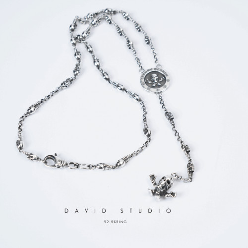 新款davidstudio925毛衣项链