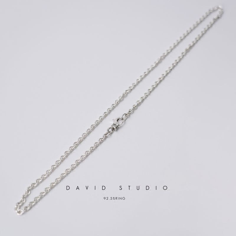 davidstudio925纯银同款情项链图片