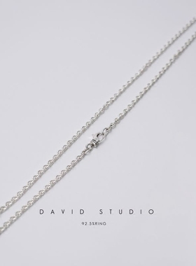davidstudio925纯银同款情项链