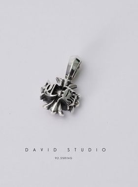 银饰纯银同款项链吊坠朋克