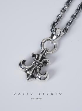 davidstudio925纯银环形童军花