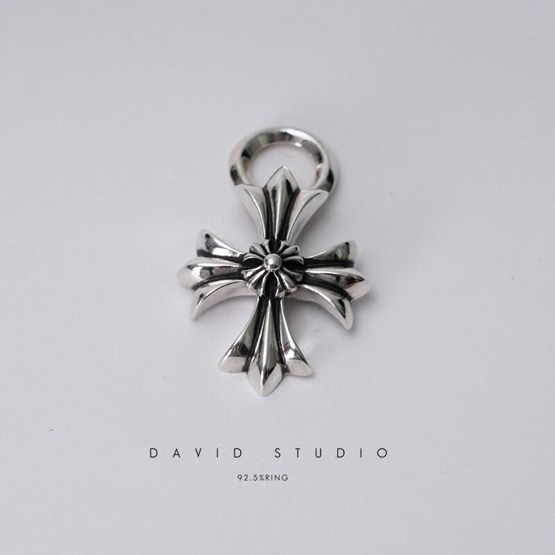 davidstudio925纯银情侣款吊坠图片