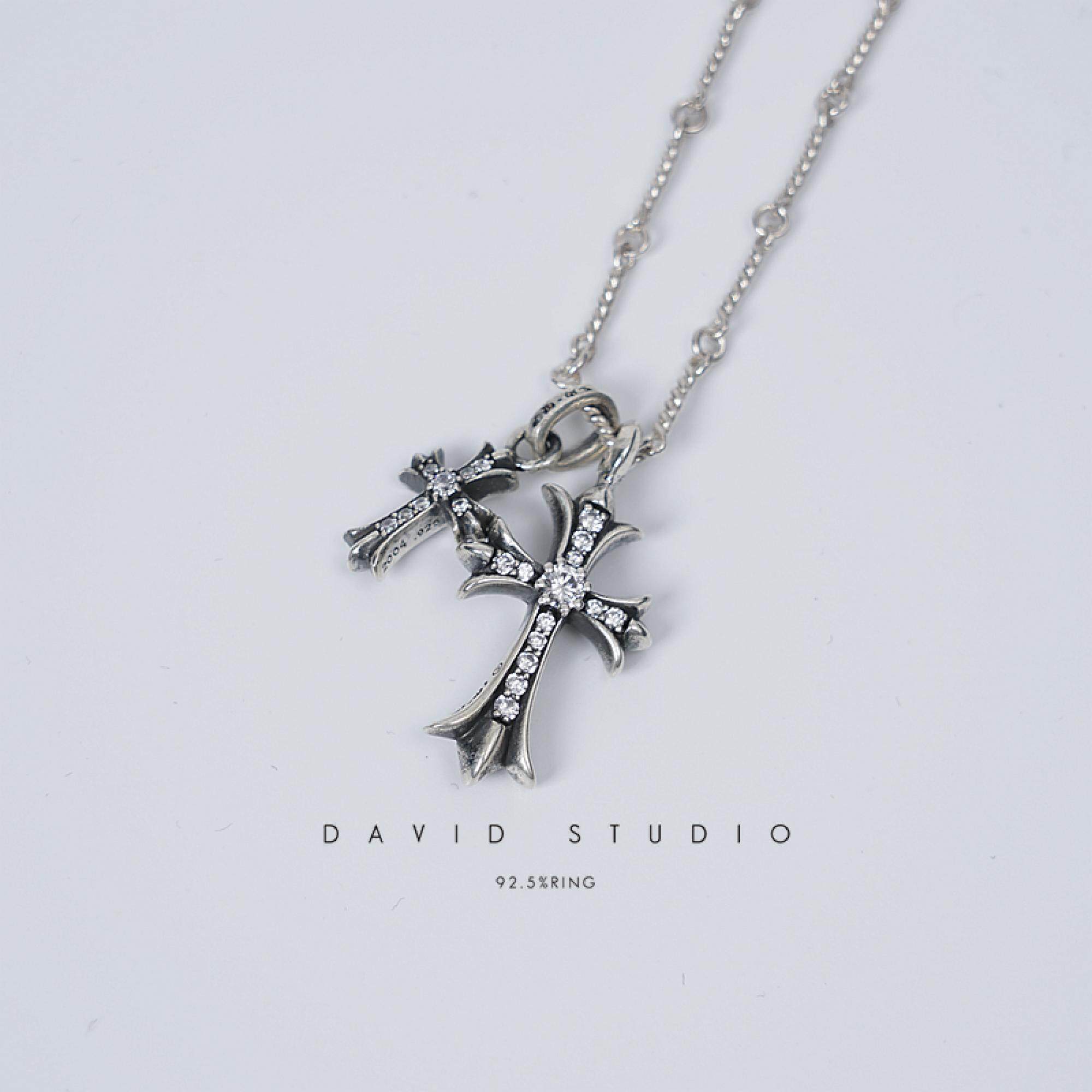 项链davidstudio925手工镶钻图片