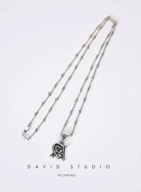 davidstudio925纯银吊坠项链