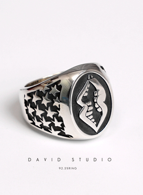 david全手工s925纯银高逼格戒指