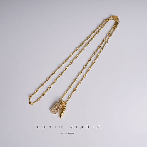 david定制全手工22k真钻子弹黄金