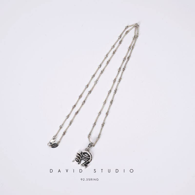 davidstudio925纯银情侣吊坠图片