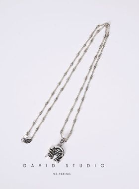 davidstudio925纯银情侣吊坠