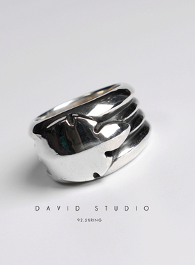 david罗心纯银S925INS船锚