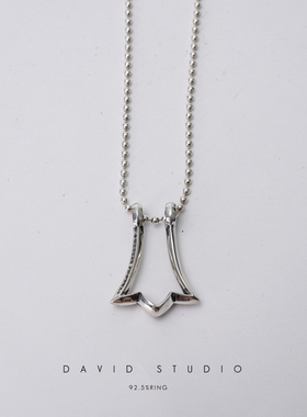 davidstudio925纯银做旧项链