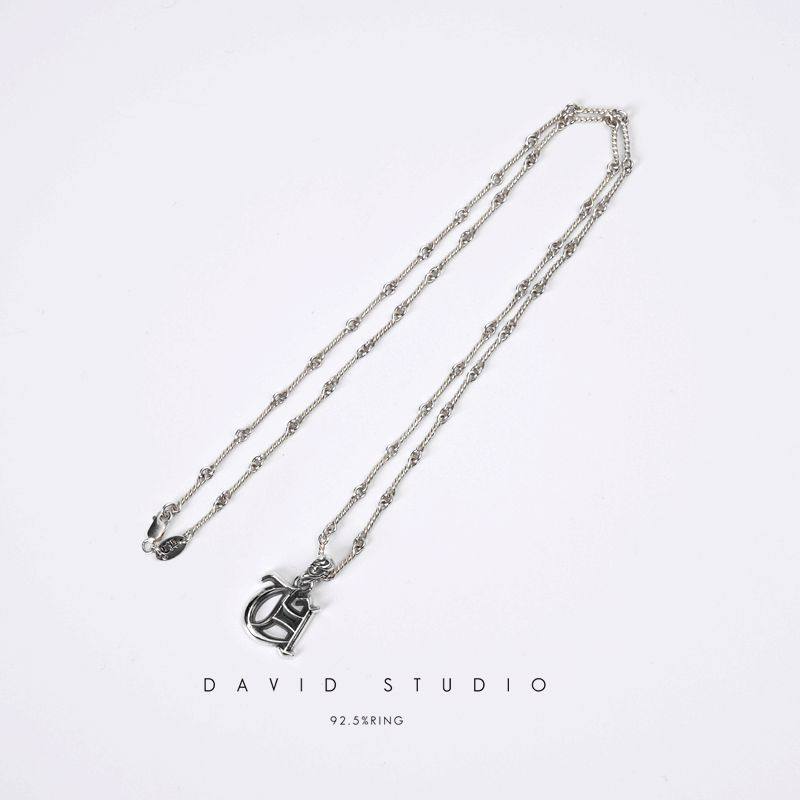 davidstudio925纯银做旧吊坠图片