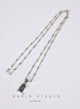 davidstudio925纯银吊坠项链