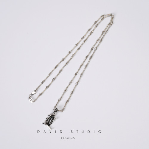davidstudio925纯银吊坠项链