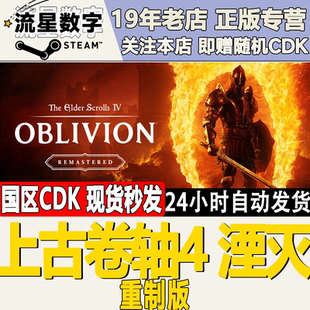 steam正版国区KEY 上古卷轴4 湮灭 重制版重置 老滚4 CDK现货秒发