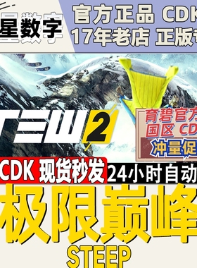 PC中文正版Uplay 极限巅峰 Steep 国区CDKEY激活码现货