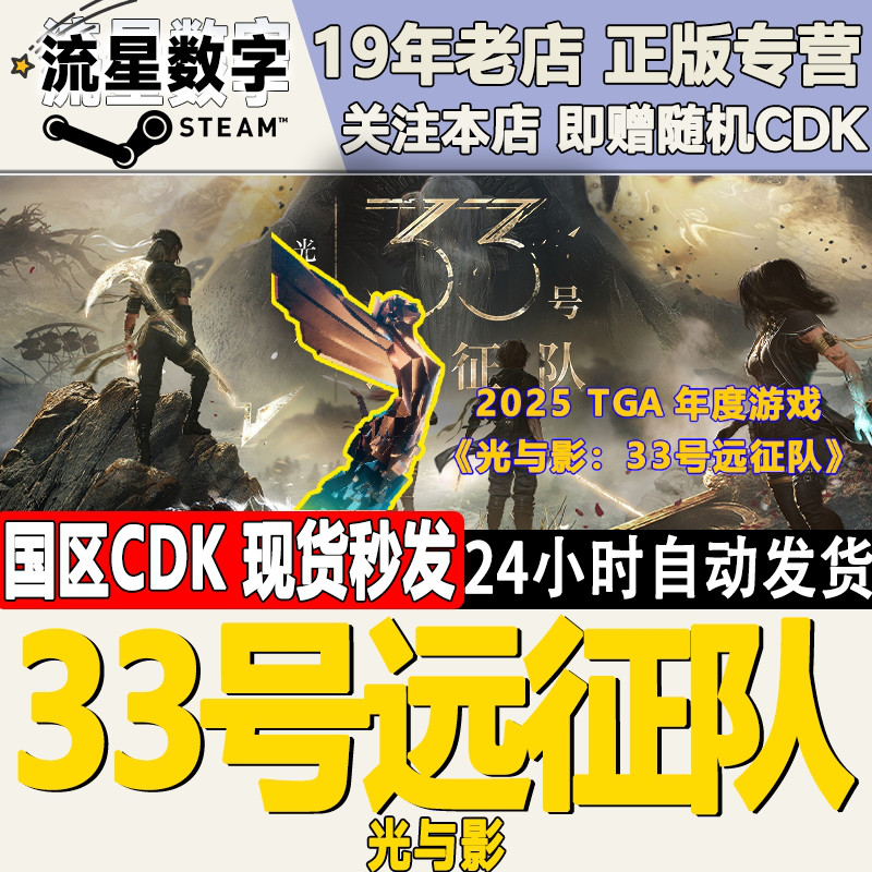 steam正版33号远征队激活码