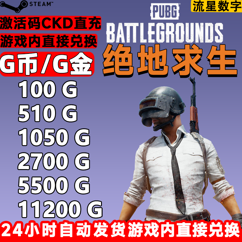 吃鸡PUBGG币兑换码现货秒发