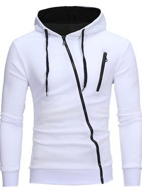 Men Sweatshirts Slim Zipper Hoodie Men Hoodies Streetwear