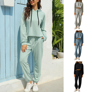 navel 2022 cropped hooded suit运动连帽套装 casual new sports