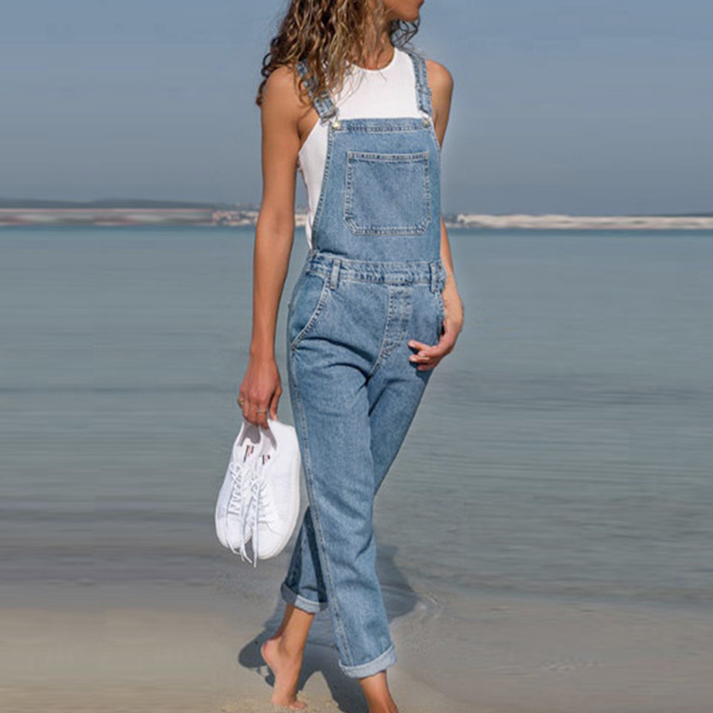 fore Dungaree Overall Solid Loose Casual Jumpsuit Pants Hot
