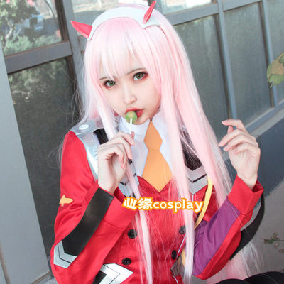 现货darling02队动漫周边cosplay女主02战斗cosplay服假发鞋