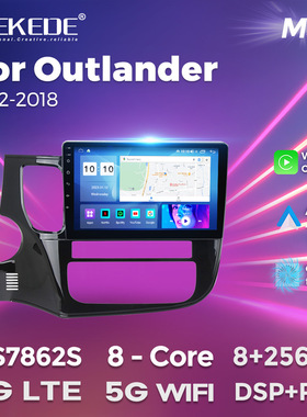 适用14-18款三菱欧蓝德Outlander 车载安卓大屏导航仪无线carplay