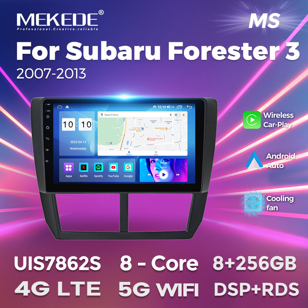 适用于斯巴鲁森林人Subaru Forester 3安卓车载导航仪无线carplay