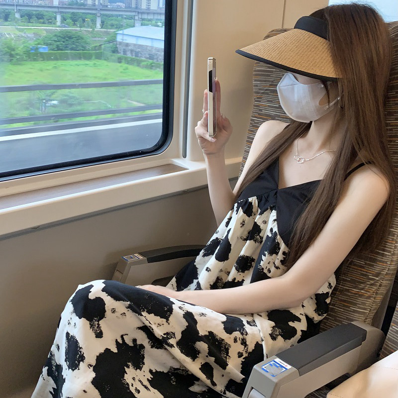 法式港味复古chic长裙赫本风气质显瘦黑色碎花吊带连衣裙子女夏季,女装/女士精品,连衣裙,淘宝优惠券,粉丝福利购,淘宝优惠卷