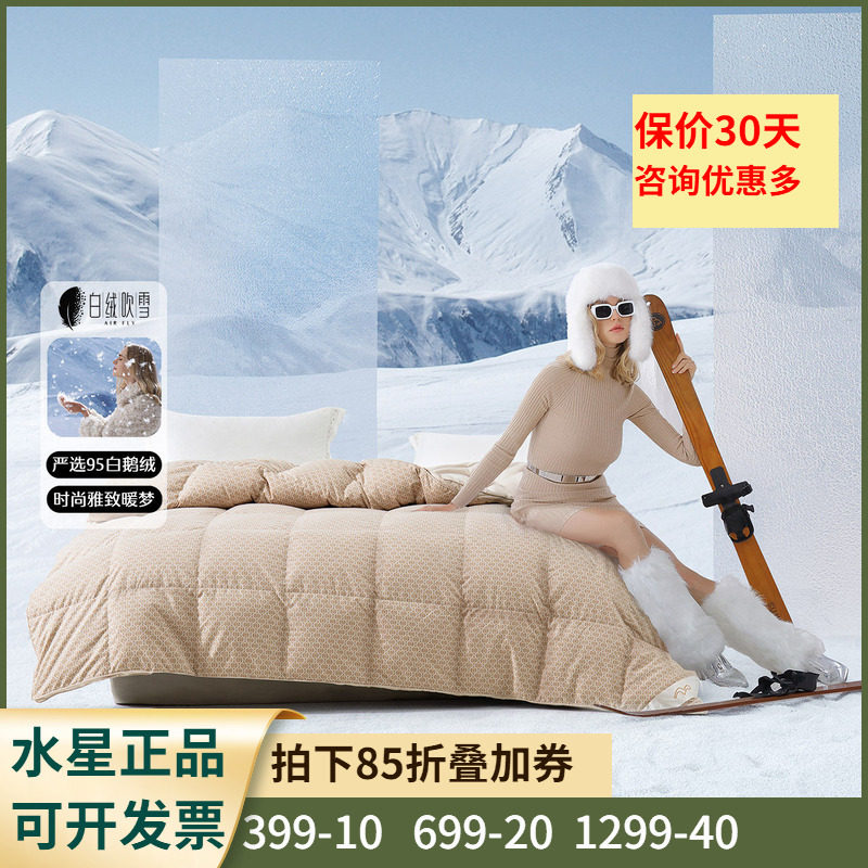 床上用品鹅绒冬被水星家纺