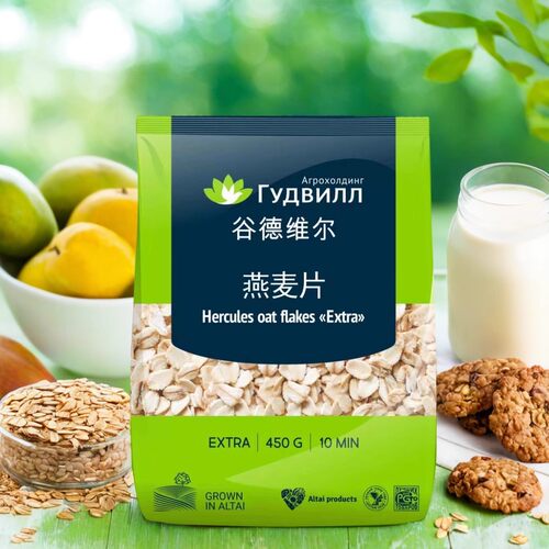 俄罗斯进口燕麦片免煮即食麦片